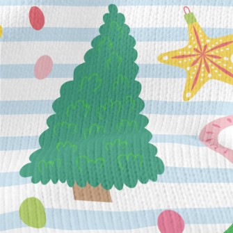 Childlike Christmas Tree Stretch Jersey