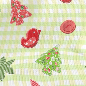 Patchwork Style Bird Stretch Jersey