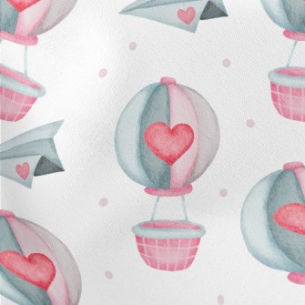 Paper Airplane Hot Air Balloon Lightweight Cotton Poplin
