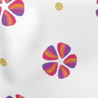 Triangular Splicing Flower Sha Lightweight Cotton Poplin