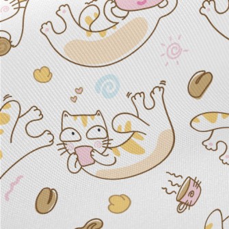 Funny Expression Cat Midweight Cotton Poplin