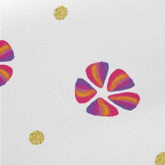 Triangular Splicing Flower Sha Midweight Cotton Poplin