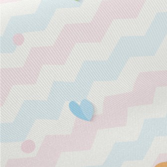 Soft Wavy Heart Midweight Cotton Poplin
