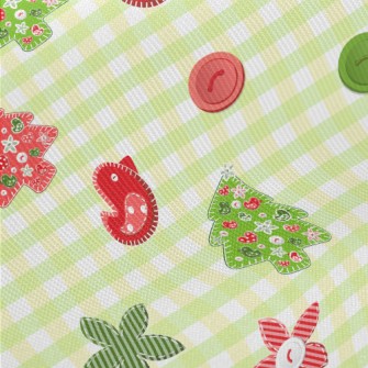 Patchwork Style Bird Midweight Cotton Poplin