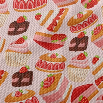 Strawberry Desserts Birdseye Piqué