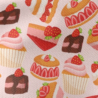 Strawberry Desserts Waterproof Canvas