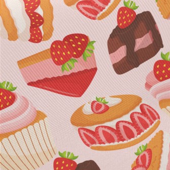 Strawberry Desserts Twill