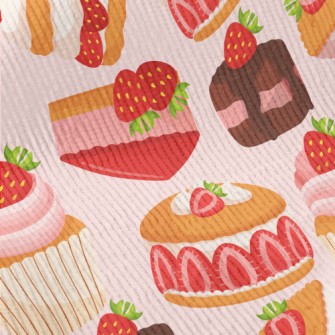 Strawberry Desserts Standard Corduroy