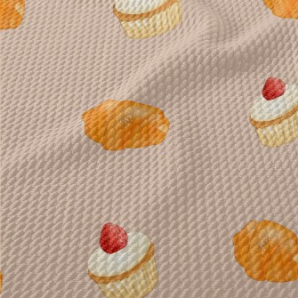 Fresh Bread And Strawberry Cup Birdseye Piqué