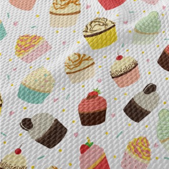 Various Colorful Cakes With Di Birdseye Piqué