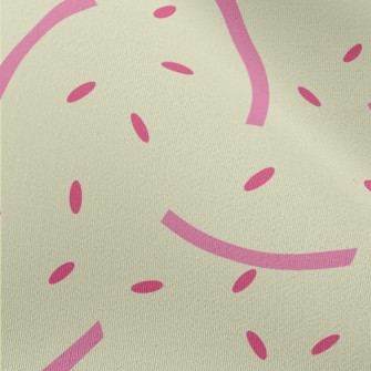 Pink Lines And Rice Grains Pat Chiffon