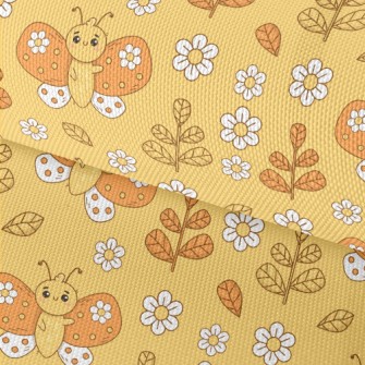 Cute Flowers And Butterflies Waterproof Oxford