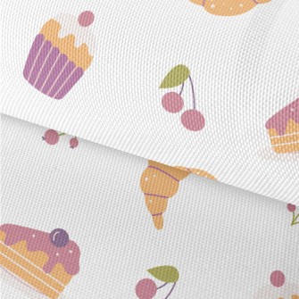 Berry Cake Cherry And Bread Waterproof Oxford