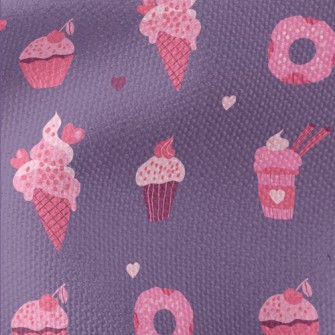 Various Desserts From The Love Waterproof Canvas