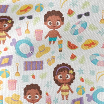 Summer Items With Black Man An Waterproof Canvas