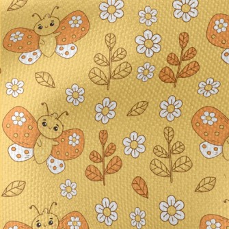 Cute Flowers And Butterflies Waterproof Canvas
