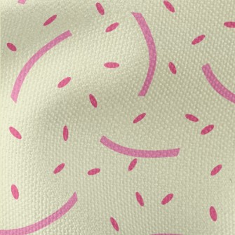 Pink Lines And Rice Grains Pat Waterproof Canvas