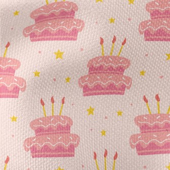 Pink Fantasy Birthday Cake Wit Waterproof Canvas