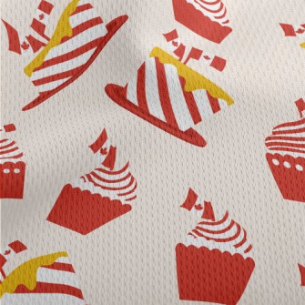 Canadian Flag Dessert Athletic Mesh Flat Back