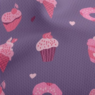 Various Desserts From The Love Athletic Mesh Flat Back