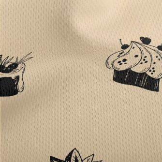 Various Shaped Cakes Athletic Mesh Flat Back