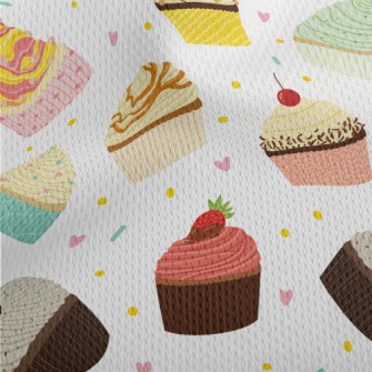 Various Colorful Cakes With Di Athletic Mesh Flat Back