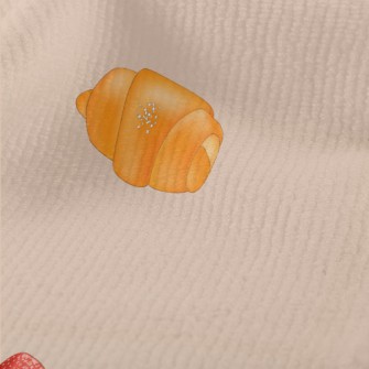 Fresh Bread And Strawberry Cup Terry