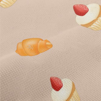 Fresh Bread And Strawberry Cup Performance Linen