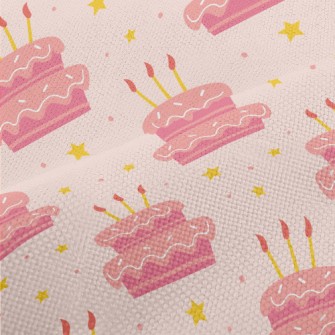 Pink Fantasy Birthday Cake Wit Performance Linen