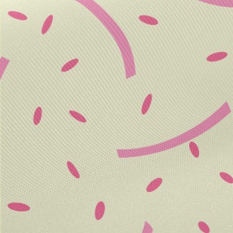 Pink Lines And Rice Grains Pat Twill