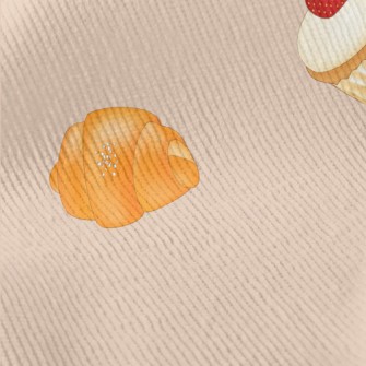 Fresh Bread And Strawberry Cup Standard Corduroy