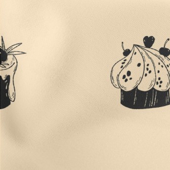 Various Shaped Cakes Stretch Ponte