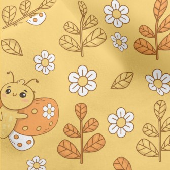 Cute Flowers And Butterflies Micro Fleece