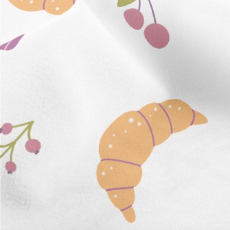 Berry Cake Cherry And Bread Micro Fleece