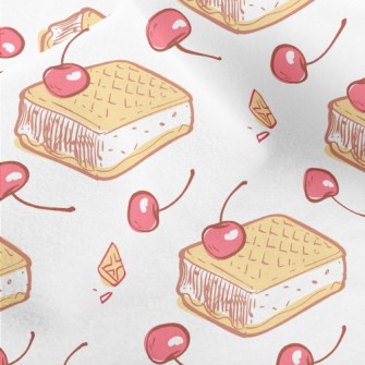 Cherry Cream Sandwich Cookies Micro Fleece