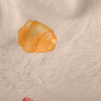 Fresh Bread And Strawberry Cup Minky