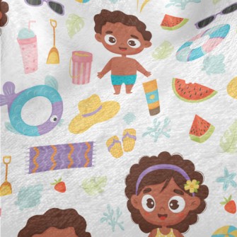 Summer Items With Black Man An Minky