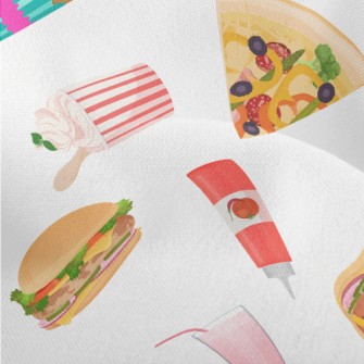 American Fast Food And Dessert Lightweight Performance Linen