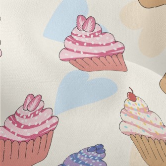 Dreamy Cupcakes Of Various Fla Lightweight Performance Linen