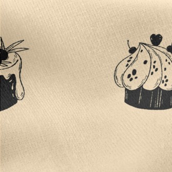 Various Shaped Cakes Jersey Backed Fleece