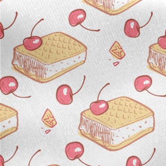 Cherry Cream Sandwich Cookies Jersey Backed Fleece