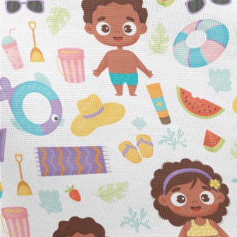 Summer Items With Black Man An Pongee