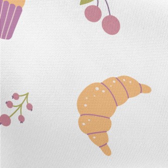 Berry Cake Cherry And Bread Pongee