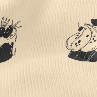 Various Shaped Cakes Stretch Jersey