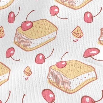 Cherry Cream Sandwich Cookies Stretch Jersey