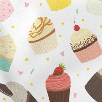 Various Colorful Cakes With Di Lightweight Cotton Poplin
