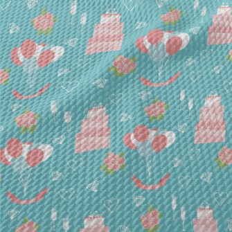 Wedding Pink Cake Balloons Ros Birdseye Piqué