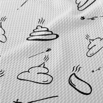 Simple Lines Stinky Shit Birdseye Piqué