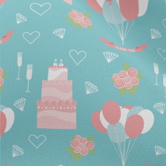 Wedding Pink Cake Balloons Ros Chiffon