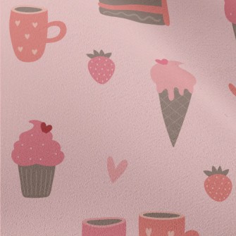 Pink Ice Cream Cake Cup Chiffon